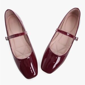 NWOT Mary Jane Flats buckle strap ballet flats, size 6